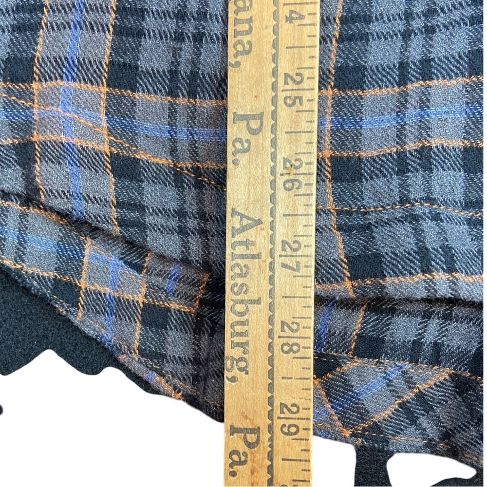 Free people plaid flannel 1/4 button pullover top - Picture 4 of 4